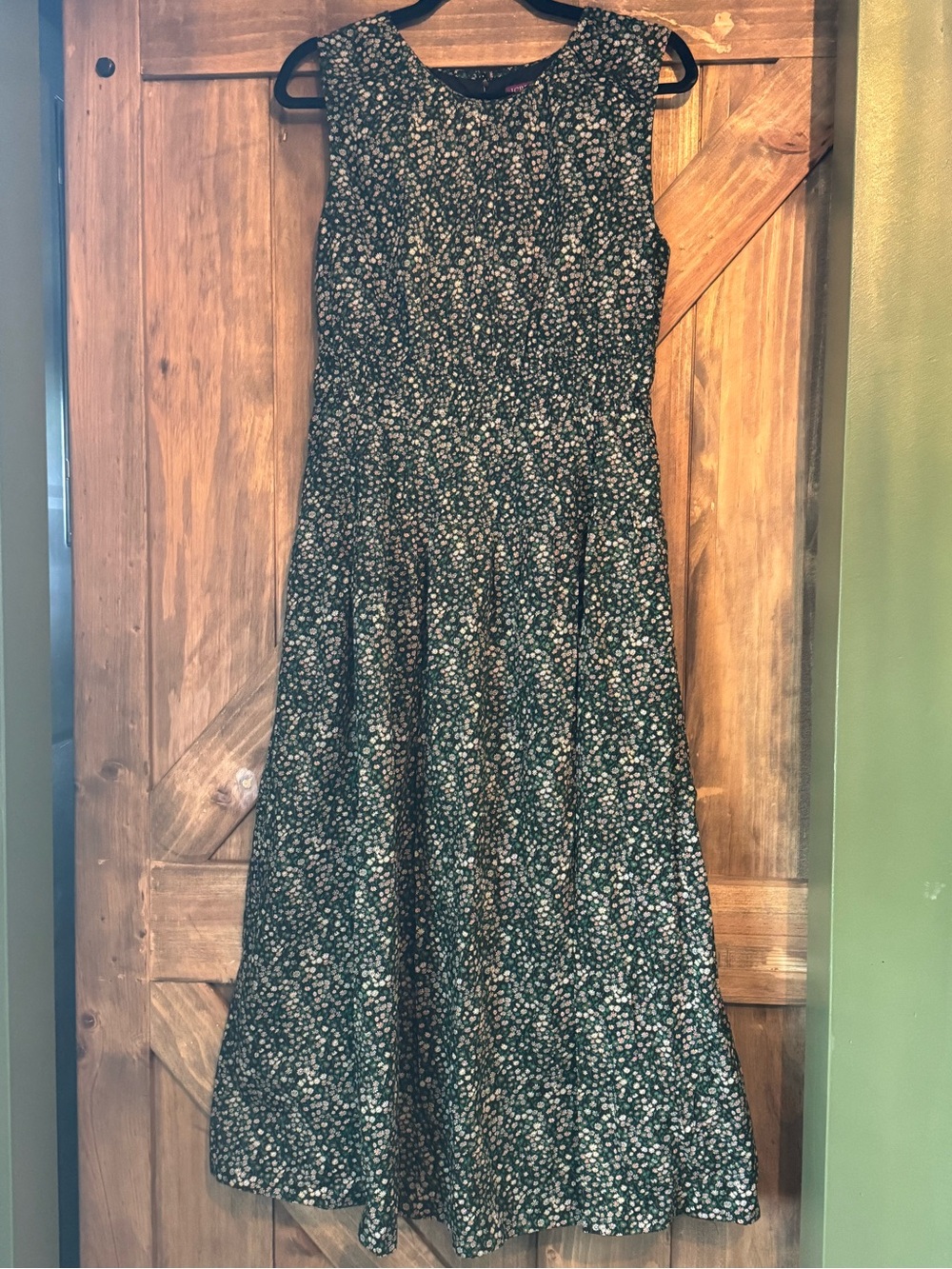 J. Crew Black Floral Sleeveless Maxi Dress
